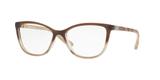 Óculos de Grau Grazi Massafera GZ3029B E413 Marrom Branco Degradê Com Cristais Da SWAROVSKI Lente Tam 52