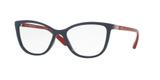 Óculos de Grau Grazi Massafera GZ3029B E414 Azul Vermelho Com Cristais Da SWAROVSKI Lente Tam 52