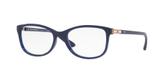 Óculos de Grau Grazi Massafera GZ3032B E803 Azul Translúcido Com Cristais Da SWAROVSKI Lente Tam 52