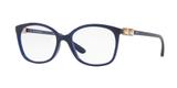 Óculos de Grau Grazi Massafera GZ3034B E811 Azul Translúcido Com Cristais Da SWAROVSKI Lente Tam 53