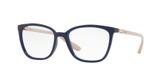 Óculos de Grau Grazi Massafera GZ3035B F054 Azul Com Cristais Da SWAROVSKI Lente Tam 53