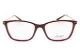 Óculos de Grau Grazi Massafera GZ3049B F710/52 Vermelho Brilhante