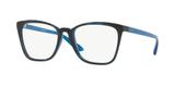 Óculos de Grau Grazi Massafera GZ3054 F913 Tartaruga Azul Lente Tam 53