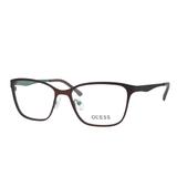 Óculos de Grau Guess Feminino GU2511 C049 T52 - Metal Marrom e Verde Militar Fosco