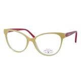 Óculos de Grau Infantil Lilica Ripilica Feminino VLR083 C3 - Acetato Bege e Vermelho