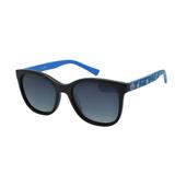 Óculos de Grau Jolie Infantil Feminino JO9001 A01 - Acetato Preto e Azul e Lente Cinza