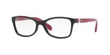 Óculos de Grau Kipling KP3086 F622 Preto Rosa Lente Tam 50