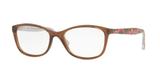 Óculos de Grau Kipling KP3095 F082 Marrom Translúcido Estampado Lente Tam 52