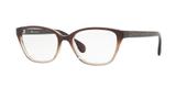 Óculos de Grau Kipling KP3099 F284 Marrom Branco Degradê Lente Tam 52