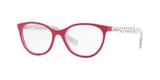 Óculos de Grau Kipling KP3108 F998 Vermelho Branco Estampado Lente Tam 49