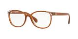 Óculos de Grau Kipling KP3109 F950 Marrom Translúcido Estampado Lente Tam 51