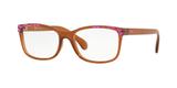Óculos de Grau Kipling KP3110 F954 Marrom Translúcido Estampado Lente Tam 53
