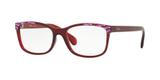 Óculos de Grau Kipling KP3110 F955 Vermelho Translúcido Estampado Lente Tam 53