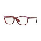 Óculos de Grau Kipling KP3110 F955 Vermelho Translúcido Estampado Lente Tam 53