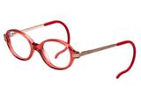 Óculos de Grau Lilica Ripilica VLR094 C02/41 Vermelho