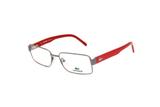 Óculos De Grau Masculino Lacoste Metal Prata
