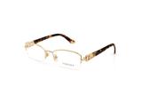 Óculos de Grau Metal Feminino Versace Mesclado Dourado
