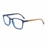 Óculos de grau Mormaii osaka wood azul escuro parede fosco AZUL