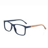 Óculos de Grau Mormaii Pequim Wood Masculino M6067K9053 - Acetato Azul Riscado Fosco