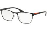 Óculos de Grau Prada Linea Rossa PS 50LV 1AB1O1/55 Preto