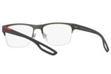 Óculos de Grau Prada Linea Rossa PS 55FV TFY1O1/56 Azul Emborrachado/Cinza Escuro