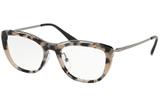 Óculos de Grau Prada PR 04VV HU71O1/53 Cinza Tartaruga