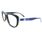 Óculos de grau Rafaello RFA015 Acetato c/ Alumínio Preto c/ Vermelho Mesclado - Armação