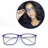 Óculos de grau Rafaello RFA044 Acetato Roxo c/ Azul céu - Armação