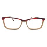 Óculos de grau Rafaello RFA053 Acetato Marrom Mesclado - Armação