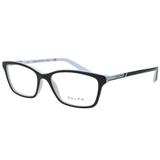Óculos de Grau Ralph Lauren Feminino RA7044 1139 - Acetato Preto e Branco