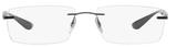 Óculos de Grau Ray-Ban Balgriff RX8724 1000 Titanio Grafite Lente Tam 56