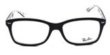 Óculos de Grau Ray Ban Highstreet RB5228 Preto Branco - Ray-ban