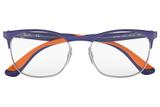 Óculos de Grau Ray Ban Junior RY1054 4073/49 Azul Fosco/Prata/Laranja