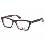 Óculos de Grau Ray Ban RB5316 5386 Preto/Roxo