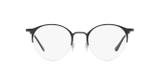 Óculos de Grau Ray Ban Round RX3578 2904 Preto Fosco Lente Tam 50 - Ray-ban