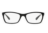 Óculos de Grau Ray Ban RX7033 2000 Preto Polido Lentes Tam 52 - Ray-ban