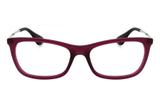 Óculos de Grau Ray Ban RX7041L 5477/52 Bordô/Cinza Escuro
