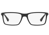 Óculos de Grau Ray Ban RX7096 5656 Preto Fosco Lentes Tam 54 - Ray-ban