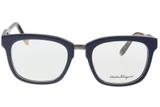 Óculos de Grau Salvatore Ferragamo SF2785 407/53 Azul/Tartaruga
