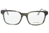 Óculos de Grau Salvatore Ferragamo SF2787 027/53 Cinza Listrado/Verde
