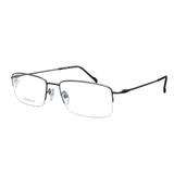 Óculos de Grau Stepper Unissex Titanium com Fio de Nylon SI-60070 F090 - Preto