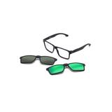 Óculos de Grau Swap Clip On Mormaii Polarizado M6057ACE56 - Acetato Preto Fosco