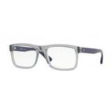 Óculos de Grau Tecnol TN3036 E768 Cinza Translúcido Lente Tam 54