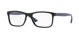 Óculos de Grau Tecnol TN3048 F683 Preto Azul Lente Tam 53