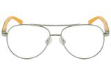 Óculos de Grau Tigor T Tigre VTT048 C3/48 Prata/Amarelo