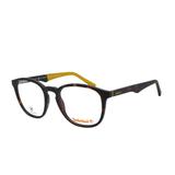 Óculos de Grau Timberland Unissex TB1626 052 - Acetato Marrom e Amarelo