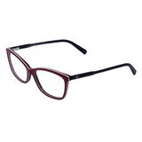 Óculos de Grau Tommy Hilfiger Unissex TH1318 CVOY - Acetato Vermelho, Branco e Azul