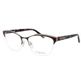 Óculos de Grau Victor Hugo Feminino com Fio de Nylon VH1262S SA8M - Metal Marrom e Acetato Tartaruga