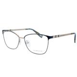 Óculos de Grau Victor Hugo Feminino VH1263S 0E59 - Metal Azul e Bronze