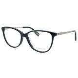 Óculos de Grau Victor Hugo Feminino VH1773S 0700 - Acetato Preto e Metal Bronze